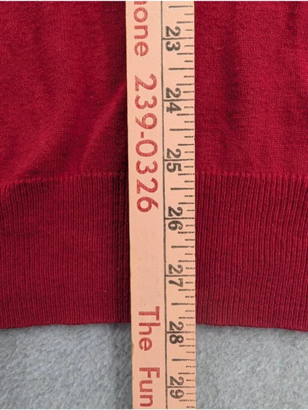 Orvis Sweater Mens Large Red 1/4 Zip Mock Neck Silk Cashmere Pullover Knit